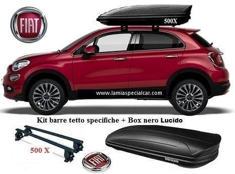 infografica barre portapacchi fiat 500x