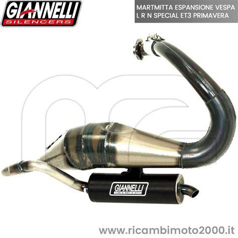 Scarico Vespa ET3 grafico prestazioni