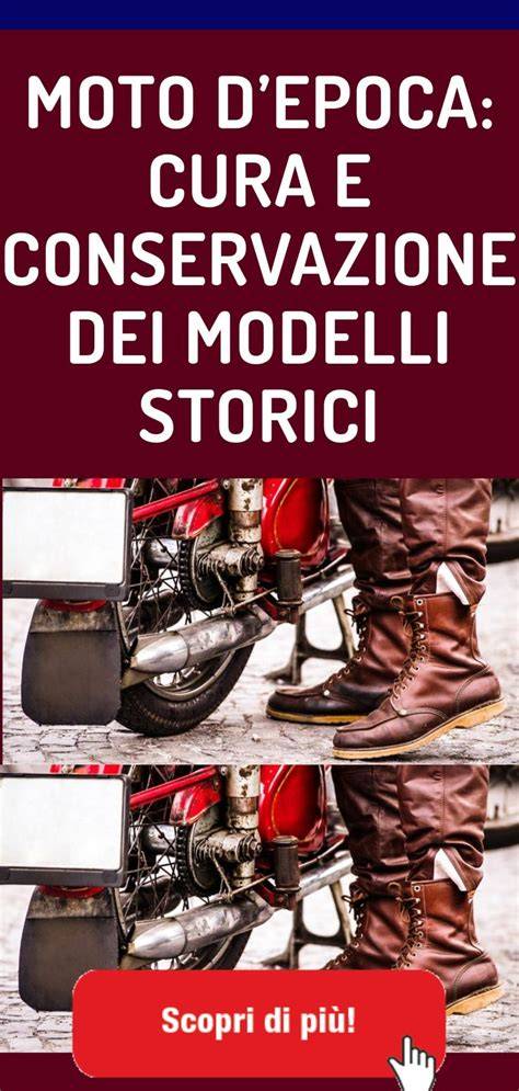 Schema della conservazione di una moto d'epoca
