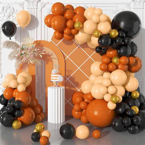 decorazioni palloncini arancione e nero KTM