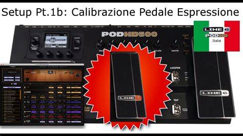 schema calibrazione pedale espressione