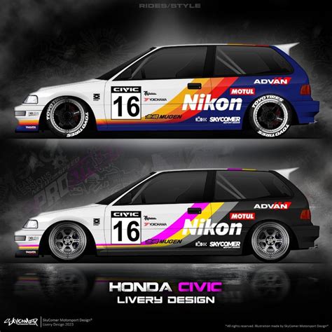 wrap Honda Civic design (targeting Italian readers)