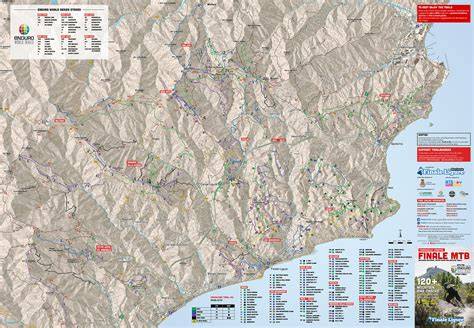 mappa sentieri roller coaster finale liguria