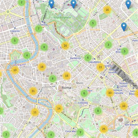 mappa parcheggi e parcheggio via app