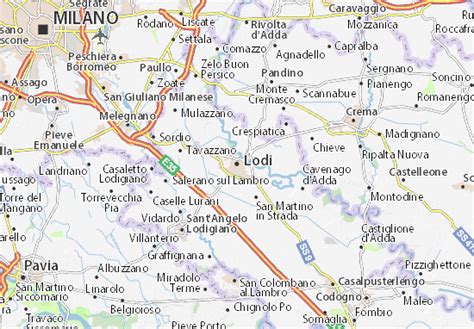 Mappa del Crossodromo di Lodi e dintorni