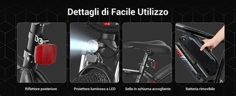 Bicicletta elettrica con batteria a forma di borraccia montata sul telaio