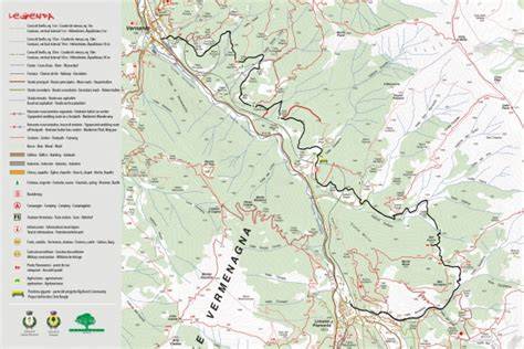 mappa del sentiero Vernante Limone Piemonte