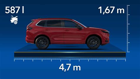 dimensioni nuove CR-V interior layout infographic