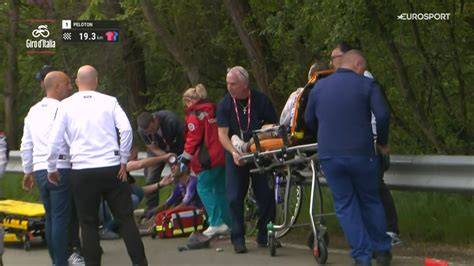Caduta e soccorso in corsa (scenario di tappa)