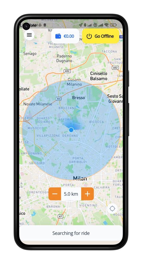 Interfaccia dell'app Fasto Bike su uno smartphone