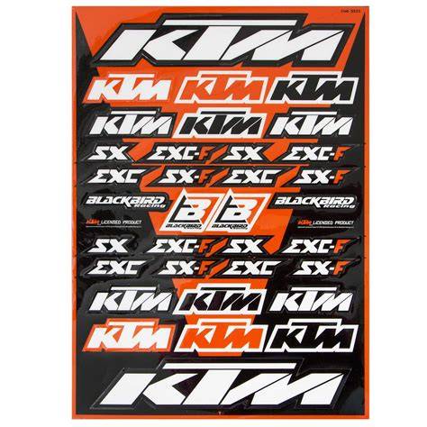 kit adesivi KTM - componenti inclusi nel set