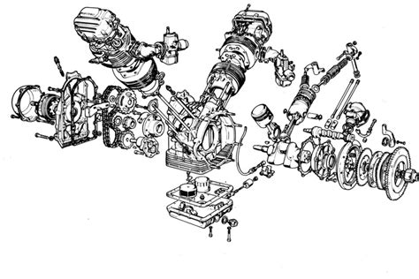 Dettaglio del motore bicilindrico a V di Moto Guzzi 850 T