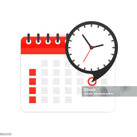 Icona di un orologio e un calendario