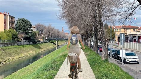 percorso ciclabile argine Bacchiglione vista aerea