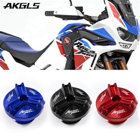 Honda Africa Twin con tappo olio Evotech Thunderbolt