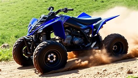 Yamaha Raptor 700 in azione su un percorso sterrato
