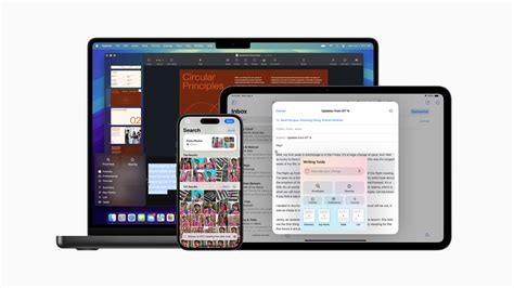Illustrazione concettuale di un Mac e un iPad collegati come doppio schermo