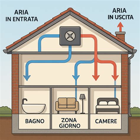 Schema del sistema di ventilazione carter motore e scatola filtro aria