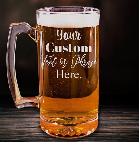 personalized beer mug
