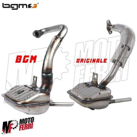 scarico bgm PRO TOURING su Vespa V50 e alloggiamento