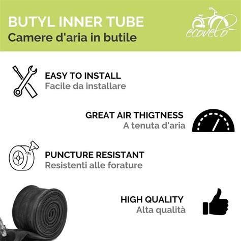camera d’aria 16x1 75 specifiche