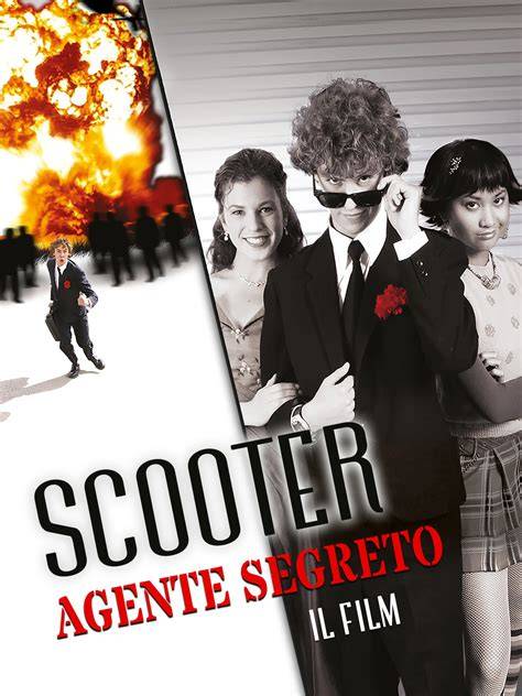 Scooter agente segreto character infographic