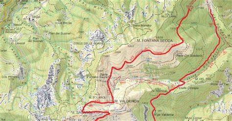 mappa sentieri Monte Grappa informativa