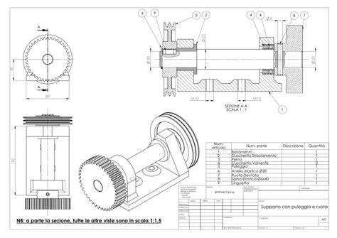 Schema di asse e cinghie motore (intervento puleggia)