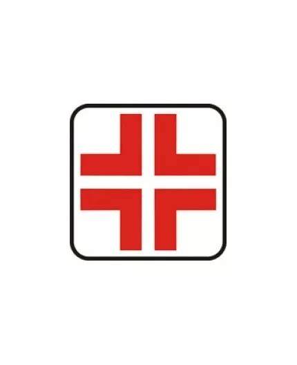 icona di cartina stradale e croce rossa