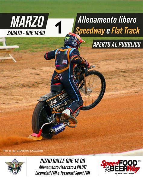 grafico sinottico allenamento flat track