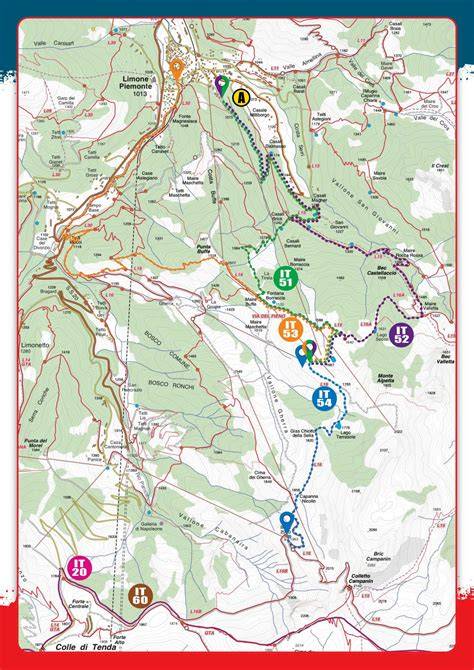 mappa percorsi mountain bike Piemonte
