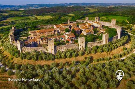 Immagine panoramica tracciati Montagnola Senese