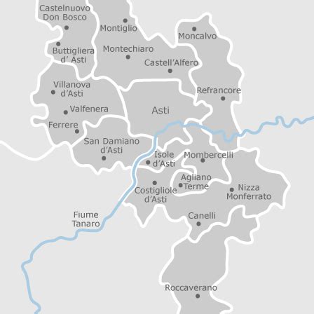 mappa strade provincia Asti incidenti