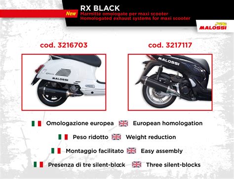 Dettaglio del fondello in carbonio della marmitta Malossi RX Black