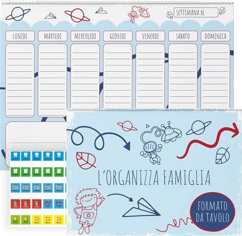 grafici di organizzazione trasloco familiare