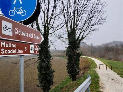 mappa percorso ciclovia Senio Castel Bolognese