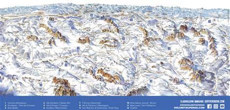 mappa delle piste downhill in dolomiti e alpi