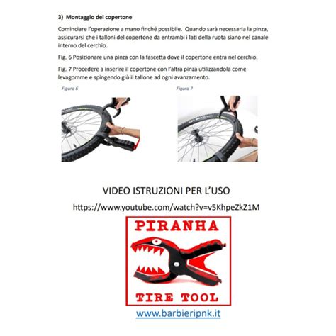 pinze PIRANHA PRO per stallonare copertoni