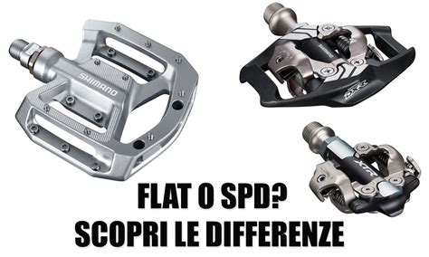 pedali flat SPD confronto grafico