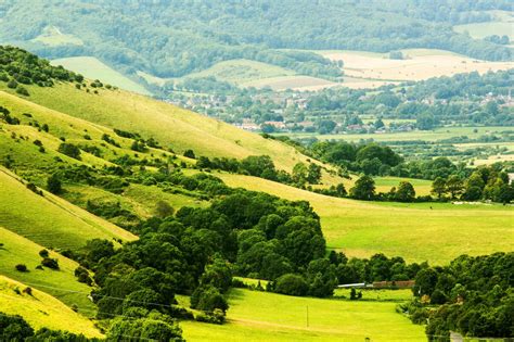 Paesaggio collinare del South Downs National Park
