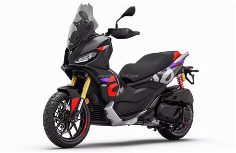 Aprilia SR GT 400 side profile with rider