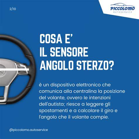 schemi posizionamento sensore angolo sterzo