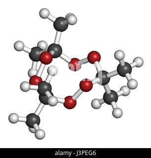 Diagramma molecolare del perossido di acetone triciclico (TATP)